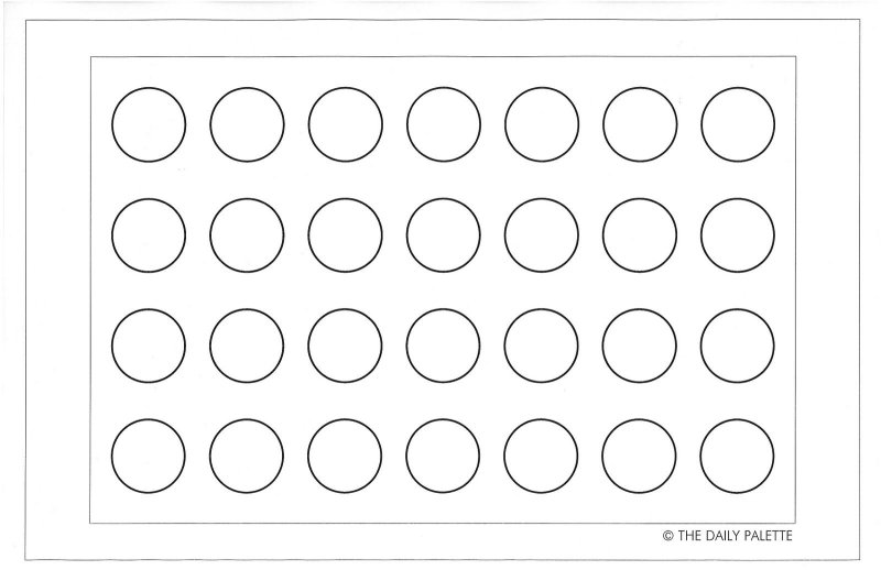 Трафарет макаронс 4 см