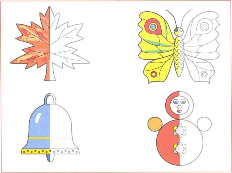 Симметричное рисование для дошкольников