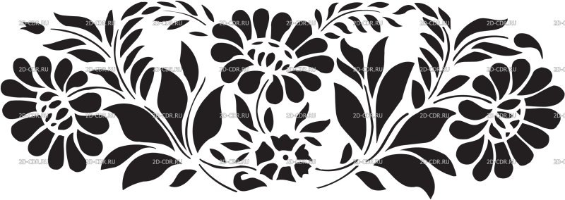 Трафарет "цветы"