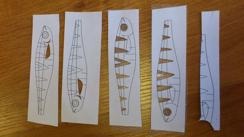 Трафареты для покраски воблеров