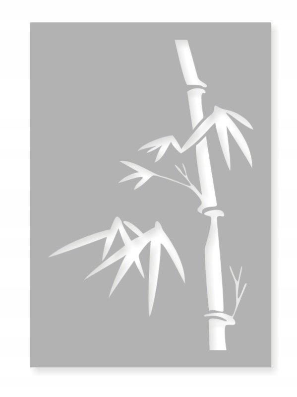 Трафарет бамбука для рисования на стене