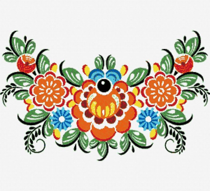 Русские народные узоры Городецкая роспись