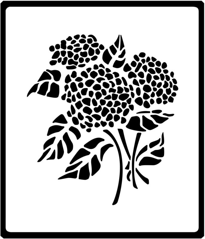 Цветок силуэт