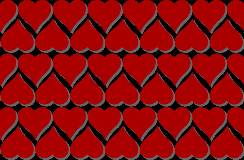 Много сердечек