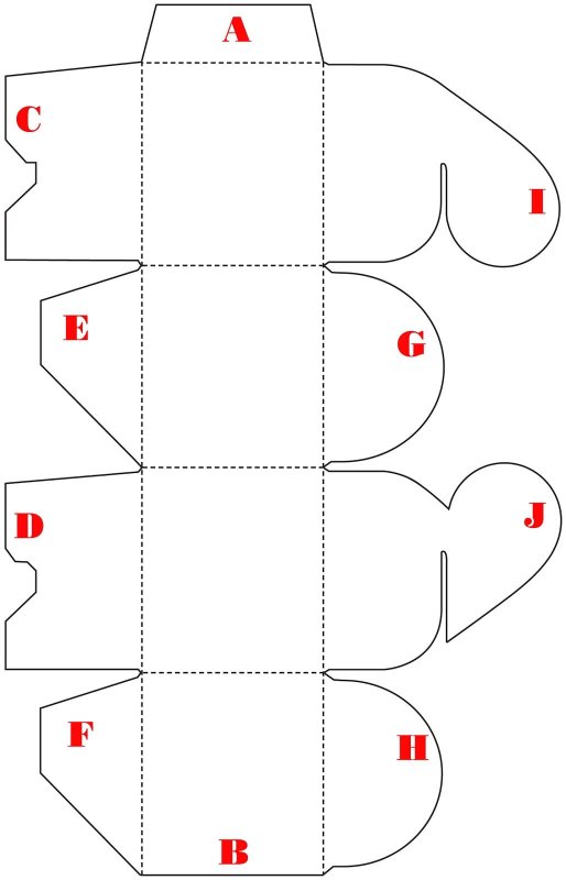 Развертка подарочной коробки