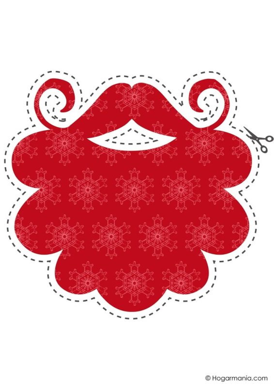 Новогодние маски на палочке