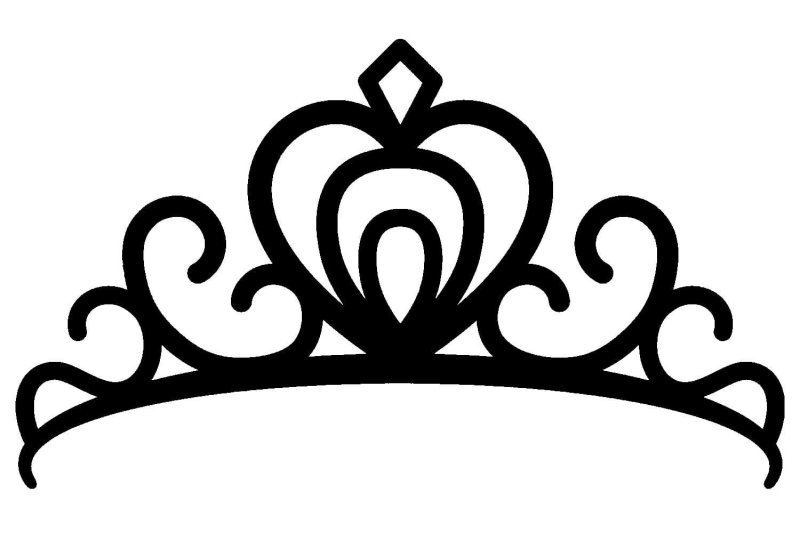 Диадема трафарет