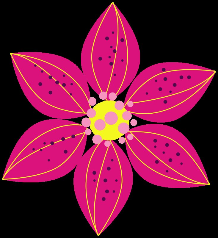 Цветы трафареты цветные