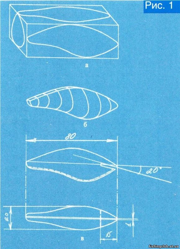 Чертёж воблеров Сергея Сухова