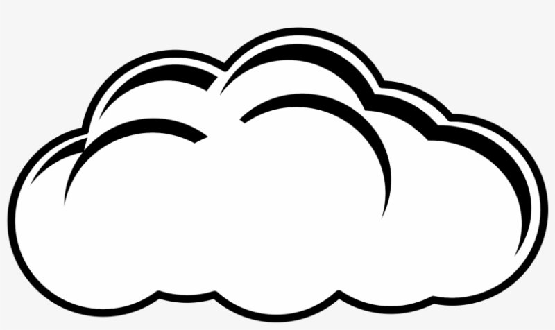 Облачко раскраска для детей