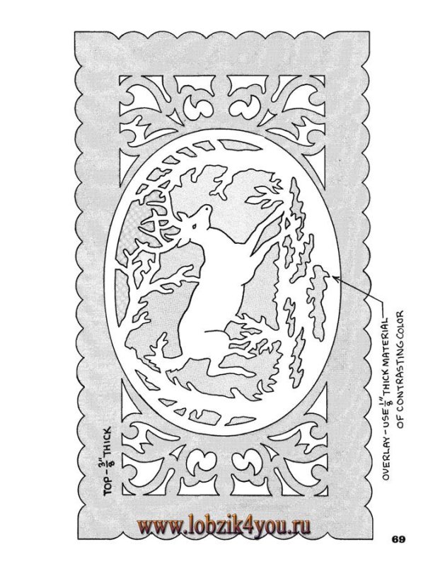 Рисунок для выпиливание по фанере