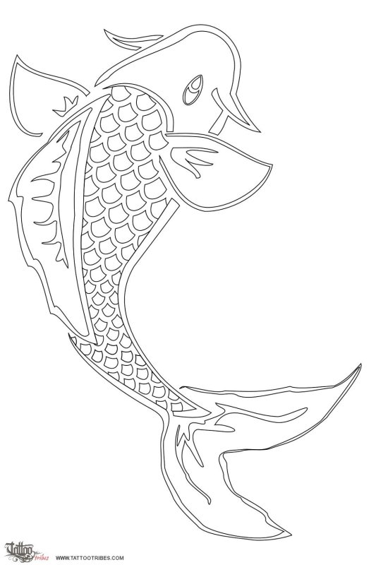 Трафарет "рыбки"