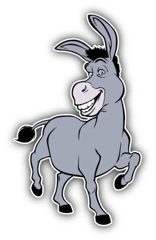 Осел из Шрека рисунок