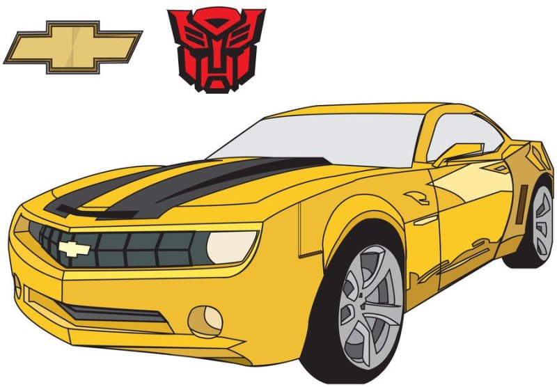 Бамблби машина раскраска