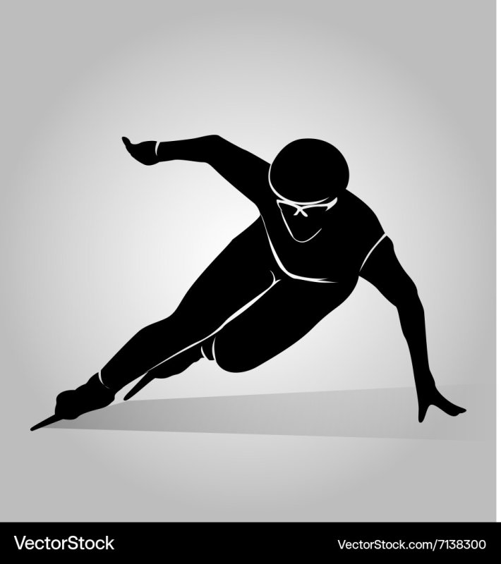 Шорт трек значок