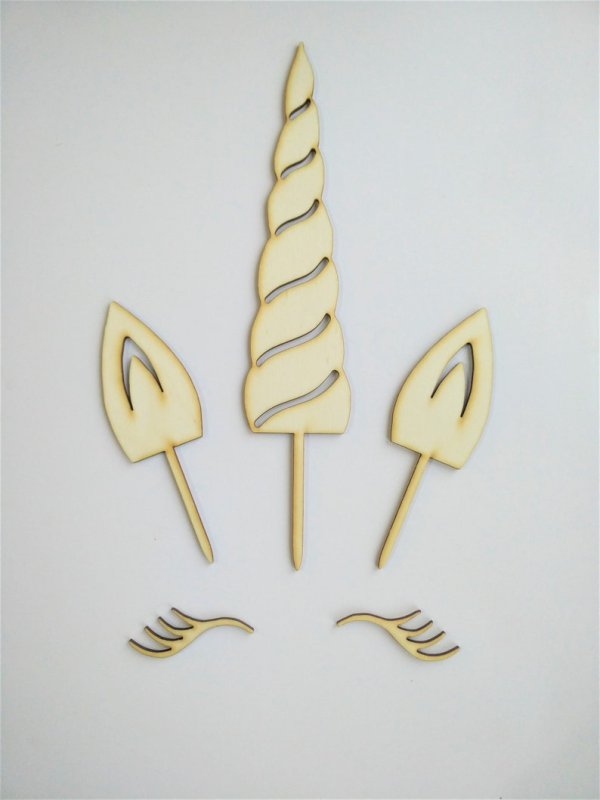 Трафарет уши единорога для торта