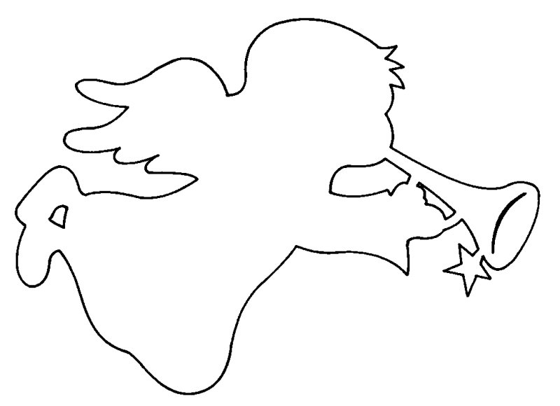 Ангелочки на окна трафареты