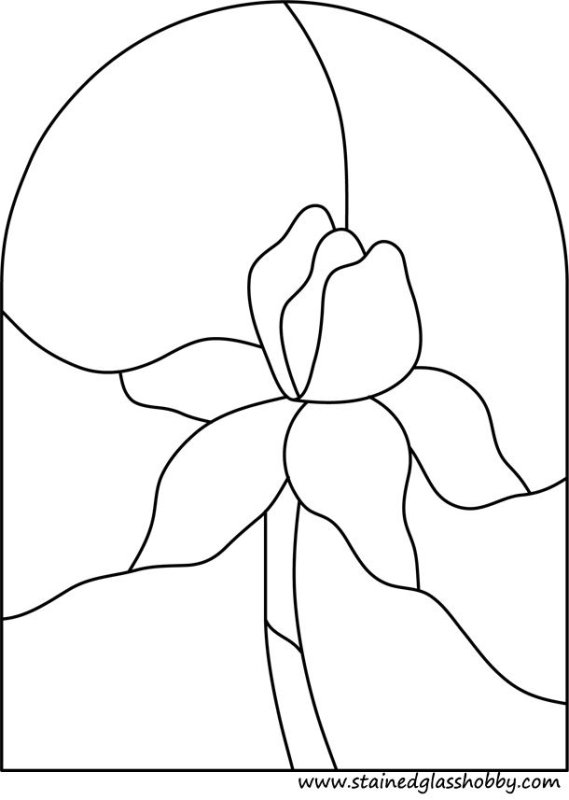 Трафарет для витража для детей