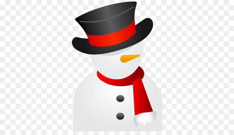 Шляпа снеговика для печати