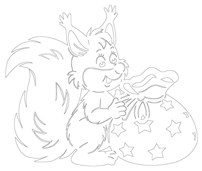 Трафареты на окна новогодние