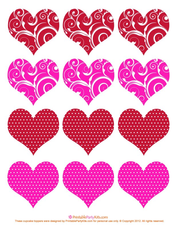 Сердечки для вырезания из бумаги