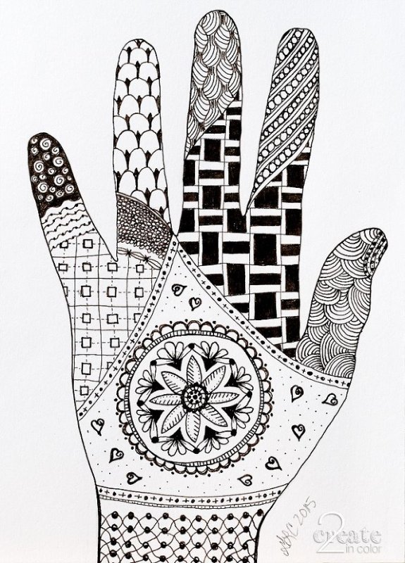 Стиль рисования Зентангл