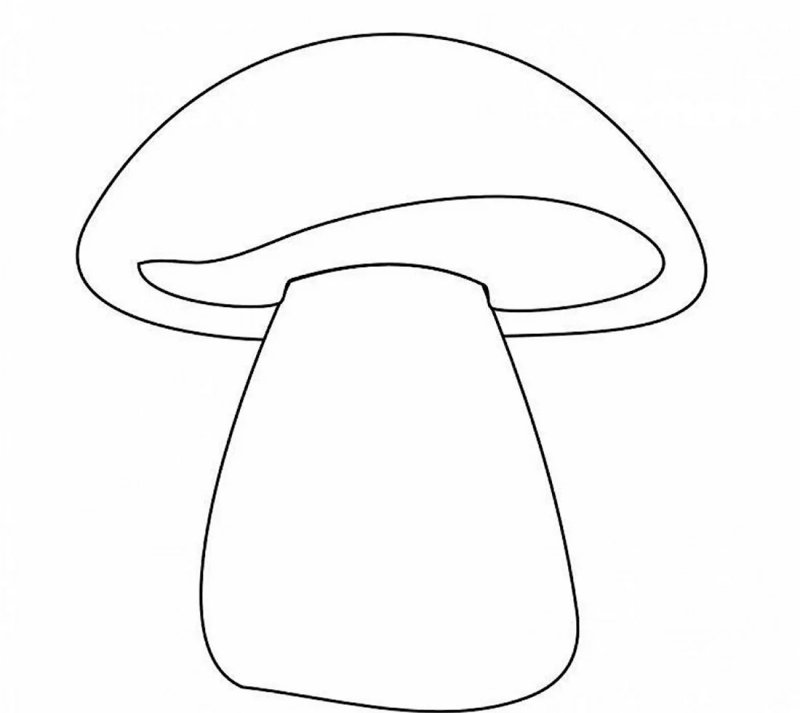 Грибы раскраска для детей