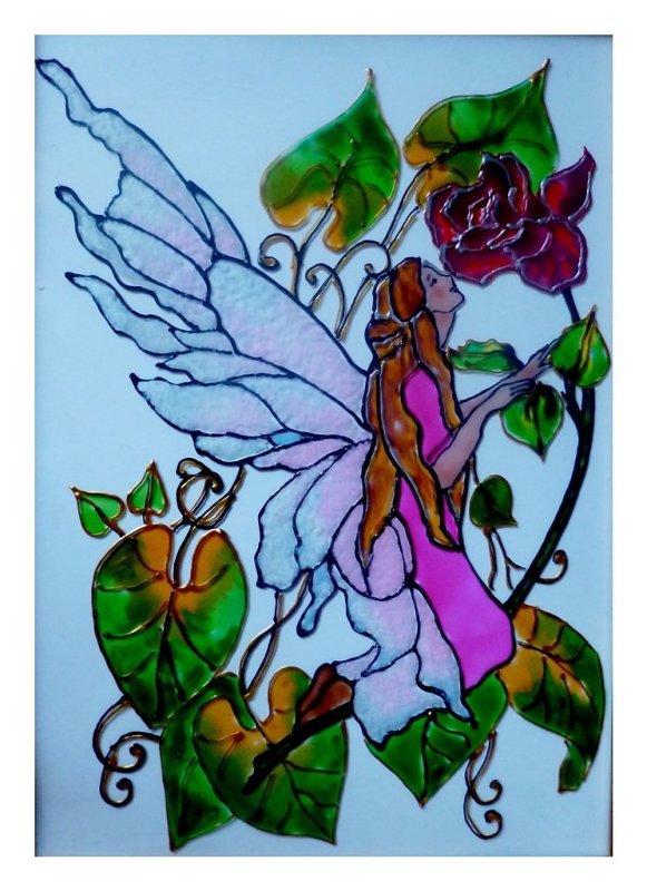 Витраж "бабочка"