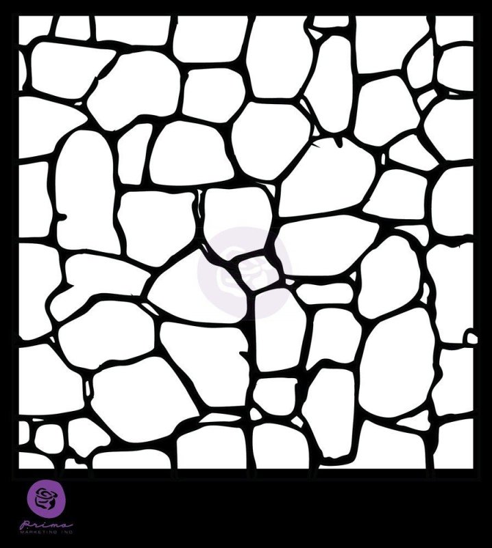 Трафарет камня для декора стен