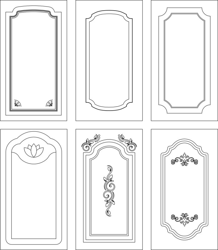 Узоры для фасадов кухни