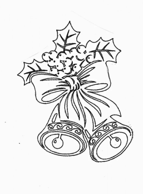 Новогодние колокольчики на окна