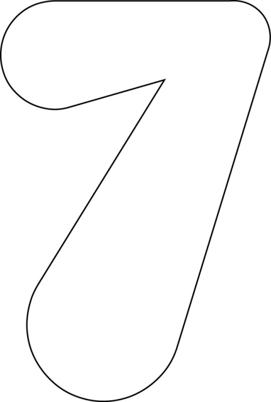 Трафарет для пряников цифры