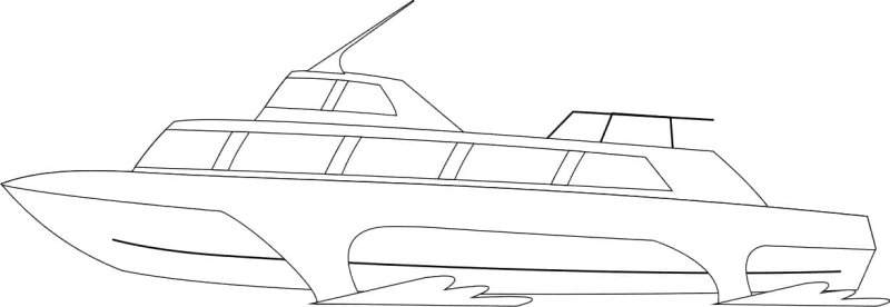 Полицейский катер раскраска