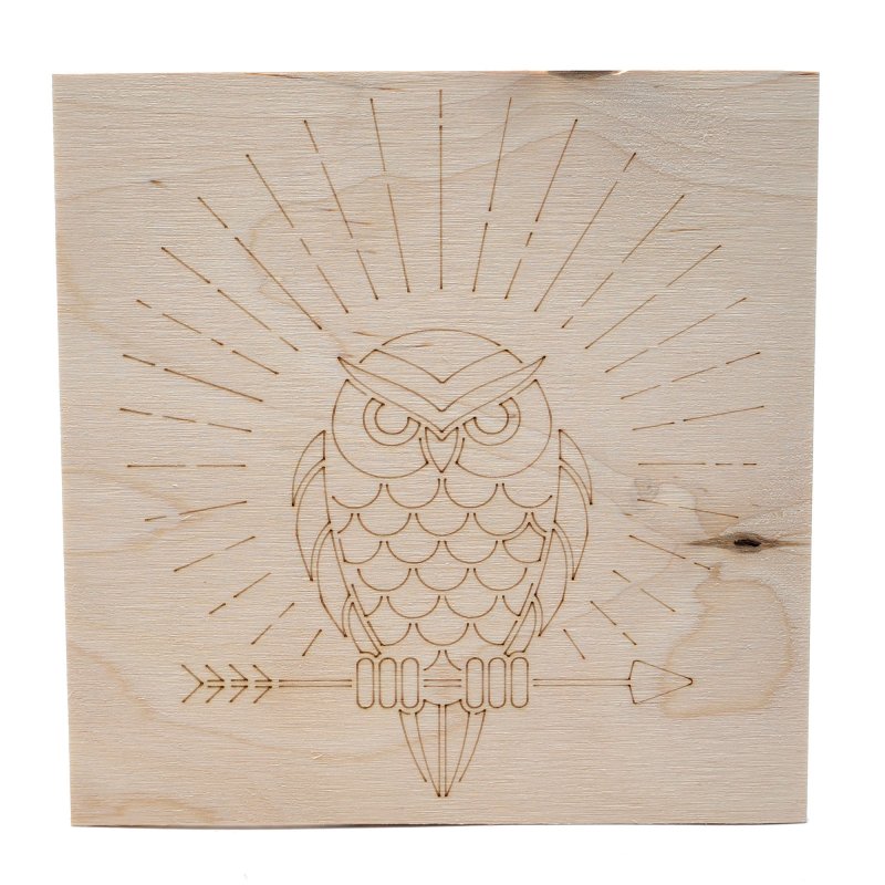 Сова для выжигания по дереву