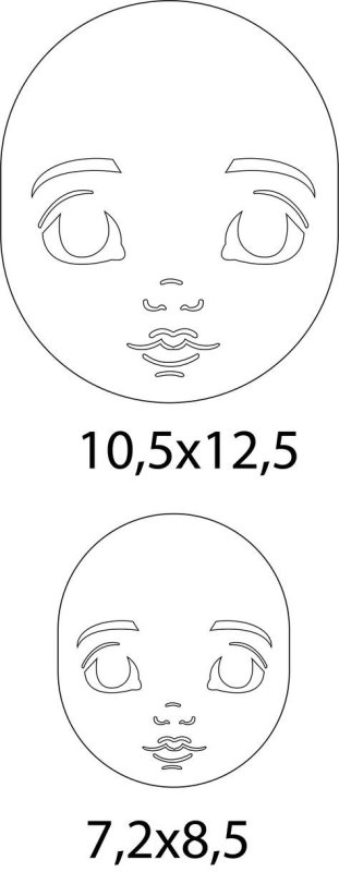 Трафарет для лица текстильной