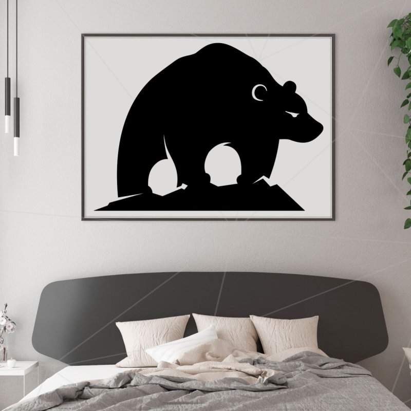 Панно медведь