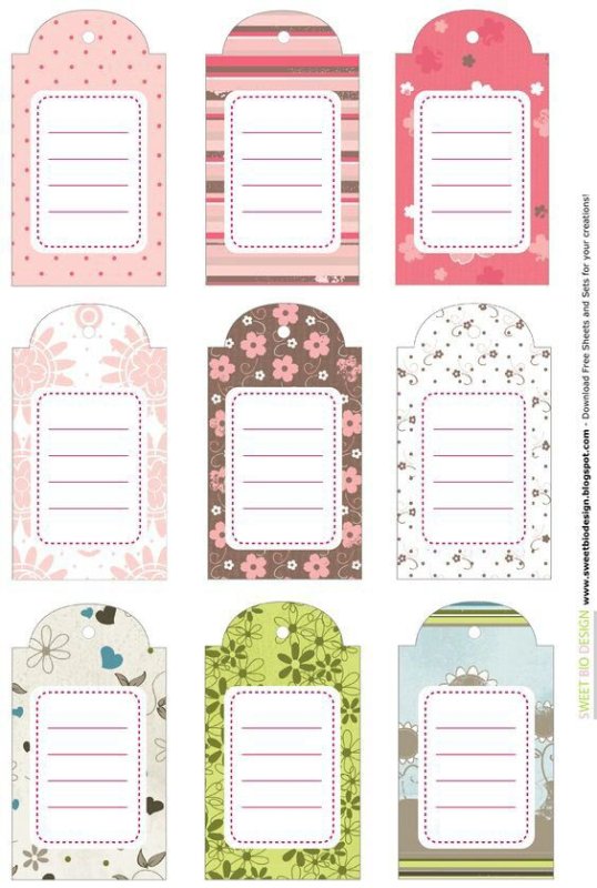 Ярлычки для подарков