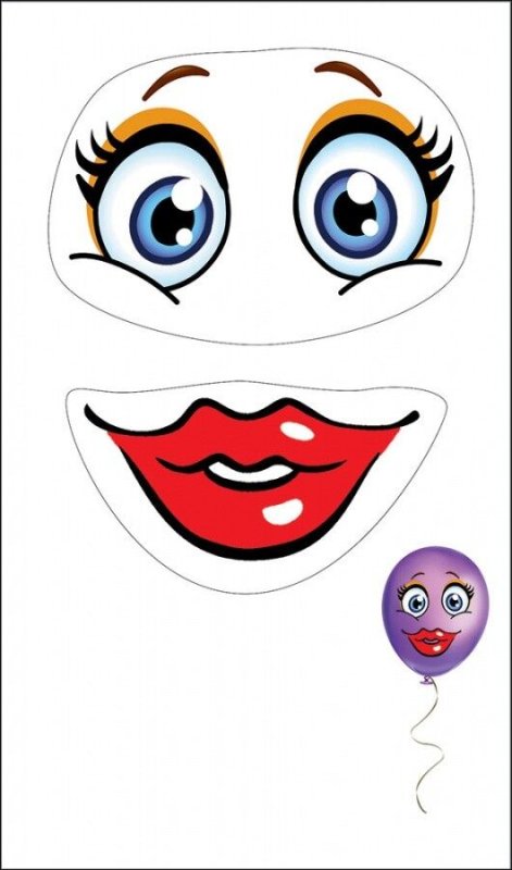 Глаза и губы для поделок