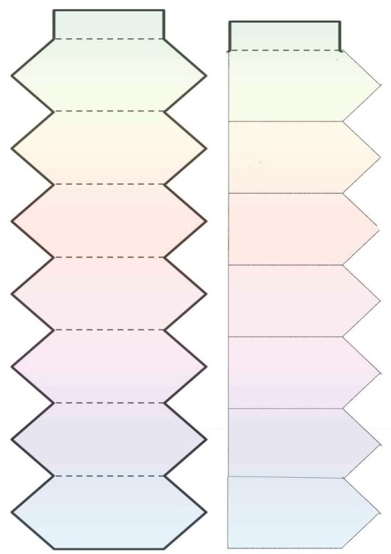 Трафарет кармашка для лэпбука