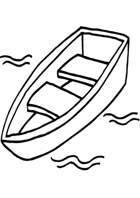 Лодка для раскрашивания