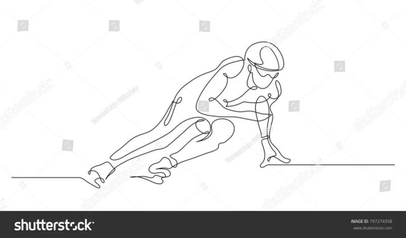 Шорт трек раскраска