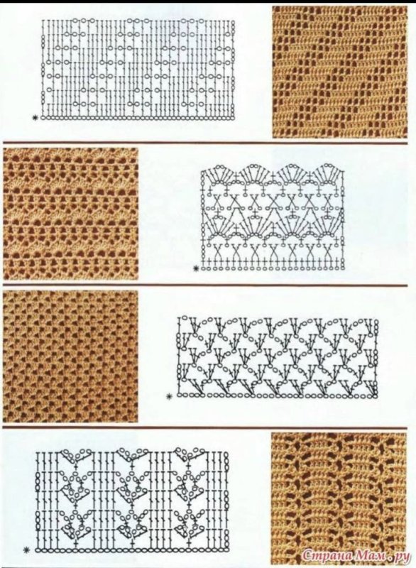 Узоры крючком