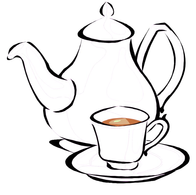 Рисование чашки и чайника