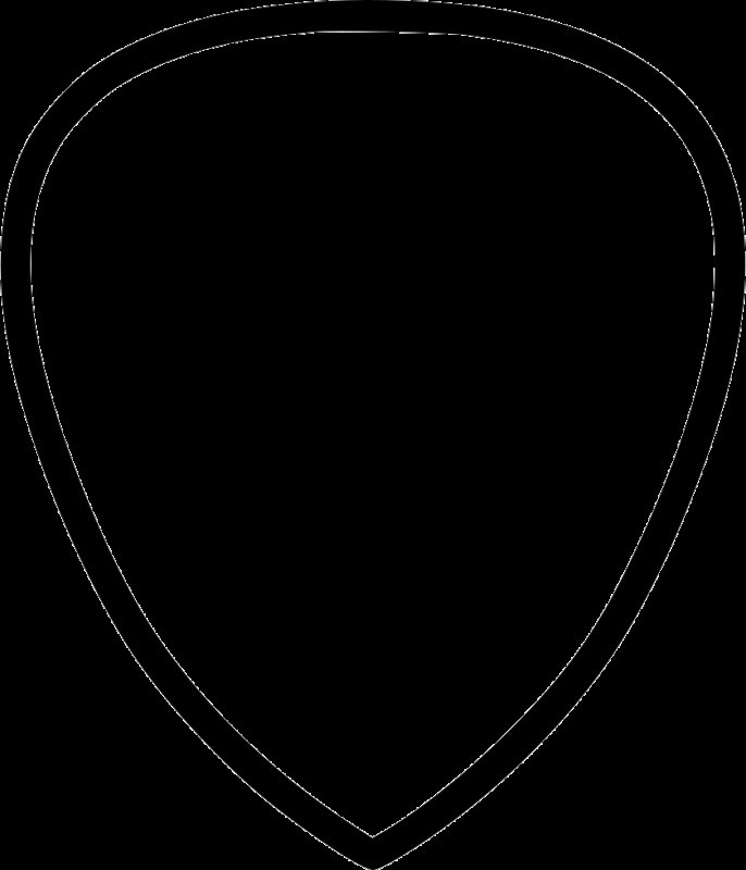 Макет медиатора для гитары