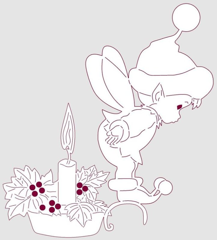 Вытынанка эльфы