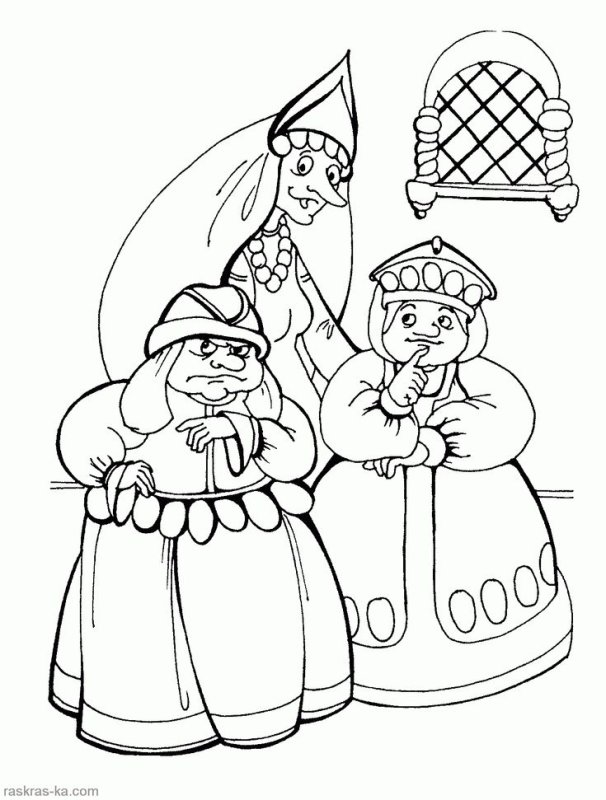 Пушкин сказка о царе Салтане раскраска