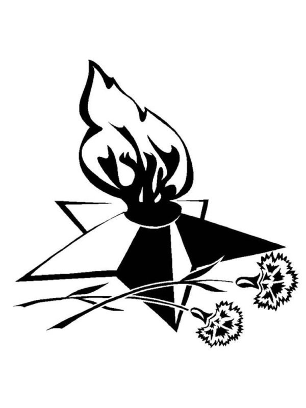 Украшение окон к 9 мая