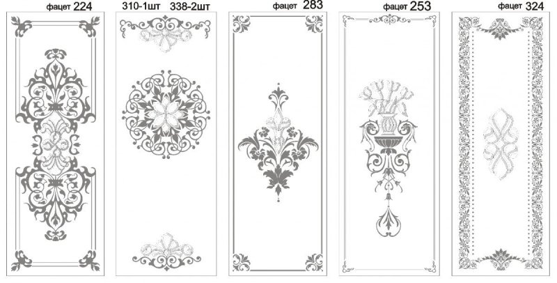 Узор на фасад мебели