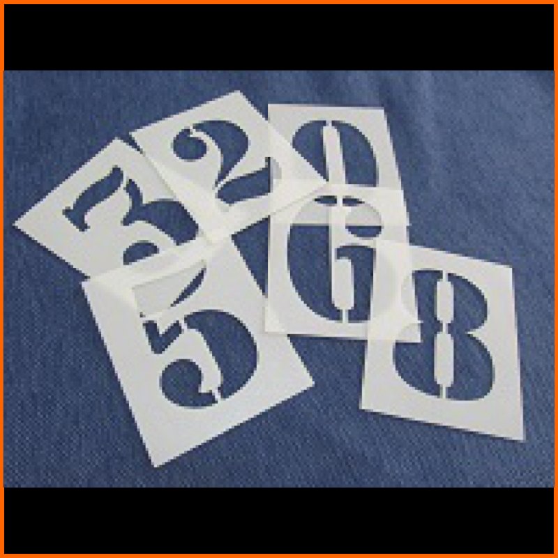 Трафаретная буквы для декора