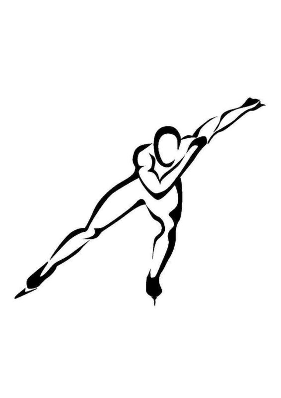 Спортсмен на белом фоне